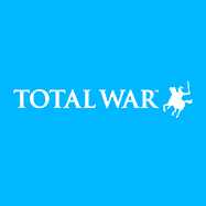 totasl war logo blue background