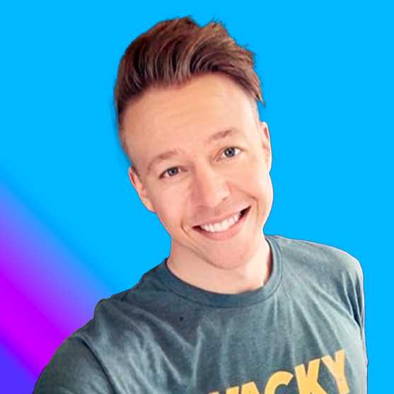 wackyjacky101 smiling blue wehype gradient background