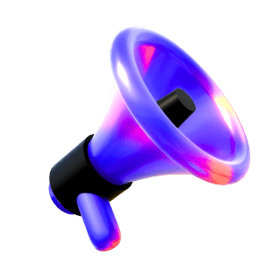 icon gradient megaphone