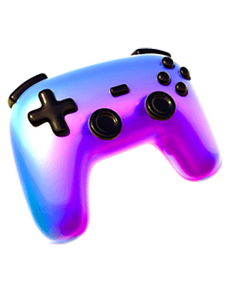game controller blue purple gradient